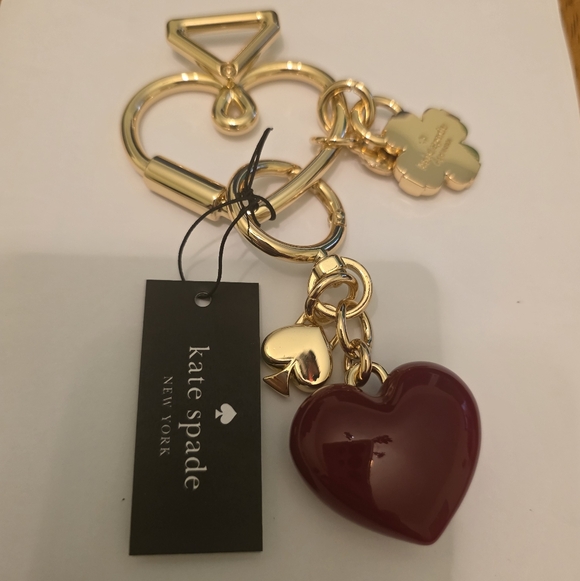Kate Spade heart bag charm. New With TAG. - Picture 3 of 6